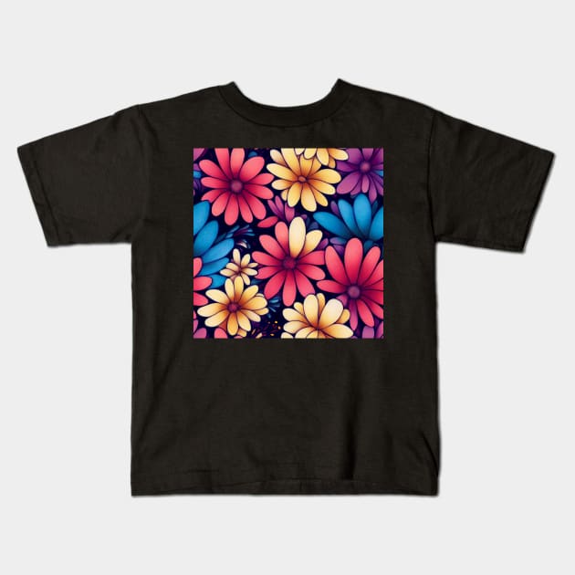 Beautiful Floral pattern, model 12 Kids T-Shirt by Endless-Designs